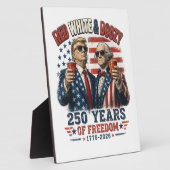 Rood Witte Drank Trump George Washington 250 Fotoplaat (Zijkant)