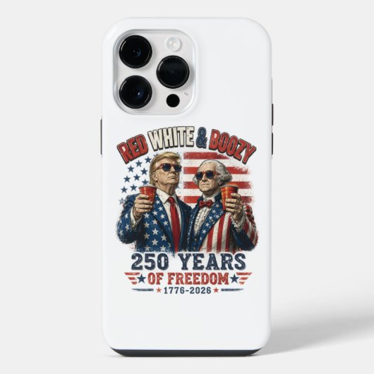 Rood Witte Drank Trump George Washington 250 iPhone Hoesje (Achterkant)