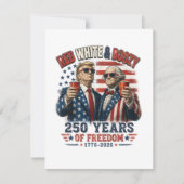 Rood Witte Drank Trump George Washington 250 Kaart (Voorkant)