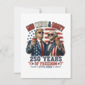 Rood Witte Drank Trump George Washington 250 Kaart (Achterkant)