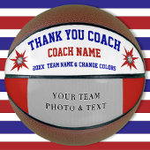 Rood witte en blauwe, aangepaste Basketball Coach- Basketbal