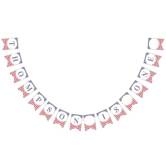 Rood-witte en blauwe herdenkingsdag 4 juli vlaggetjes (Alle)