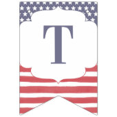 Rood-witte en blauwe herdenkingsdag 4 juli vlaggetjes (Eerste vlag)