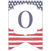 Rood-witte en blauwe herdenkingsdag 4 juli vlaggetjes (Derde vlag)