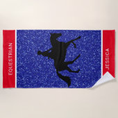 Rood-, witte en blauwe keuken strandlaken (Voorkant)