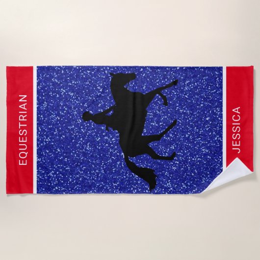 Rood-, witte en blauwe keuken strandlaken (Voorkant)