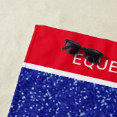 Rood-, witte en blauwe keuken strandlaken (In situ)