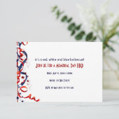 Rood witte en blauwe linten en sterren kaart (Staand voorkant)