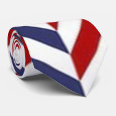 Rood Witte en Blauwe Mannen Stropdas (Opgerold)