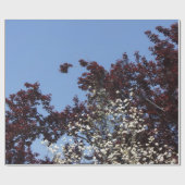 Rood witte en blauwe Natuur Gift Wrap Cadeaupapier (Vlak)