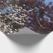 Rood witte en blauwe Natuur Gift Wrap Cadeaupapier (Hoek)