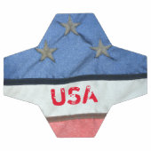 Rood witte en blauwe sterren en vlag van Stripes Voetbal (Enkel)