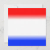 Rood-witte en blauwe streep-bruiloft uitnodigingen (Achterkant)