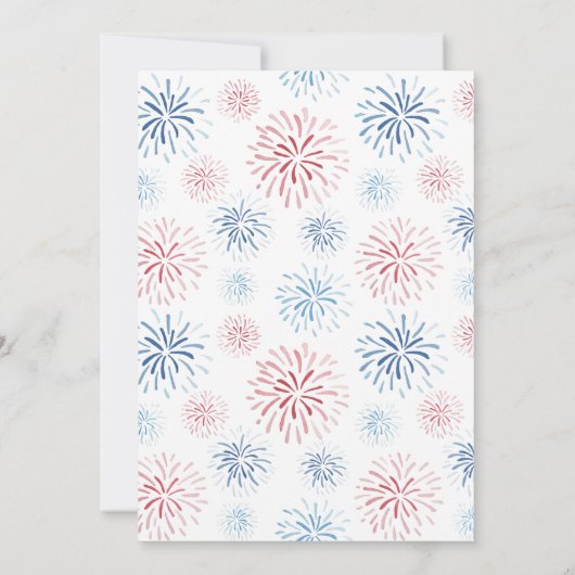 Rood-witte en Breedparen bruiloft Shower Party Kaart (Achterkant)