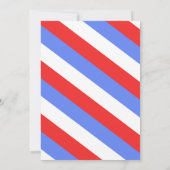 Rood Witte en Brouw Krijtbord Feest Uitnodigingen (Achterkant)