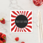 Rood & Witte Fantasievolle Fun Strepen Feest Servetten (Insitu)