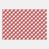 Rood witte, gemengde roodbuispatronen voor diepere inpakpapier vel (Voorkant)