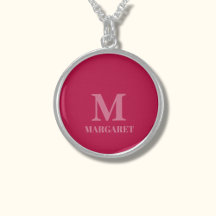 rood-witte gepersonaliseerde naam initiaal ketting