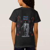 Rood Witte Glans zwart T-shirt (Achterkant)