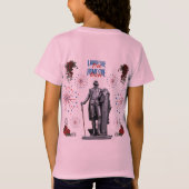 Rood Witte Glitter lichtroze T-shirt (Achterkant)
