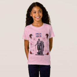 Rood Witte Glitter lichtroze T-shirt