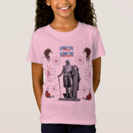 Rood Witte Glitter lichtroze T-shirt