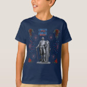 Rood Witte Glitter marine levendig T-shirt (Voorkant)
