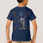 Rood Witte Glitter marine levendig T-shirt (Achterkant)