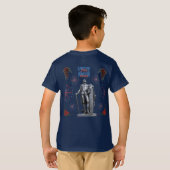 Rood Witte Glitter marine levendig T-shirt (Achterkant volledig)