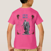 Rood Witte Glitterende hete roze T-shirt (Achterkant)