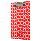 Rood Witte Harten Patroon Klembord (Links)