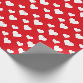 Rood & Witte Harten Verpakking Papier Gift Wrap