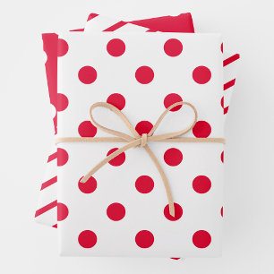 Rood & Witte Inpakpapier Vellen