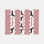 Rood & Witte Kerst Doxter Vliesdeken Fleece Deken (Voorkant (Horizontaal))
