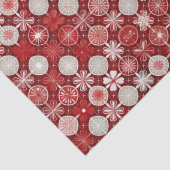 Rood Witte Kerst Snoep Patroon#13 ID1009 Tissuepapier (Detail)