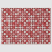 Rood Witte Kerst Snoep Patroon#13 ID1009 Tissuepapier (Voorkant)