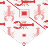 Rood & Witte Kreeft & Monogram | Leven van kustgeb Tafelkleed (Gekanteld)
