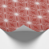 Rood-witte pepermunt snoep sterborst cadeaupapier (Hoek)