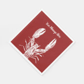 Rood-Witte Persoonlijke Lucht Servet (Hoek)