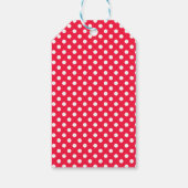 Rood & Witte polka stippen cadeau labels Cadeaulabel (Achterkant)