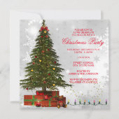 Rood-witte ruitenboom feestelijk kerstfeest kaart (Voorkant)