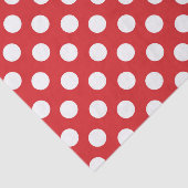 Rood & Witte Stippen Verjaardagsfeestje Tissuepapier (Detail)