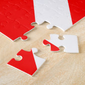 Rood Witte Streep Frustrerend Legpuzzel (Zijkant)