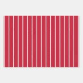 Rood witte streep kronkelende lijnen Kerstmis Inpakpapier Vel (Voorkant 2)
