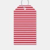Rood/witte strepen CadeauLabels (Achterkant)