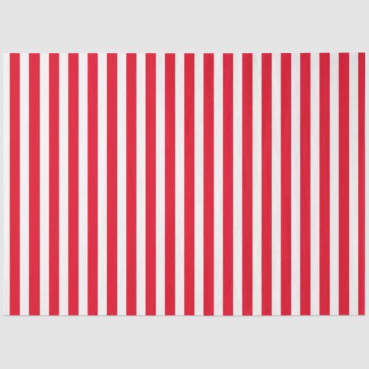 Rood witte strepen, gestreepte cirkelvormig rond h tissuepapier (Voorkant)