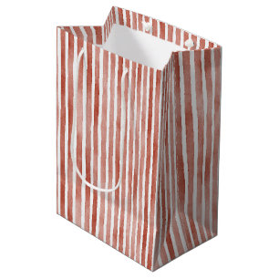 Rood Witte Strepen Kerstmis Medium Cadeauzakje