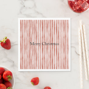 Rood Witte Strepen Kerstmis Servet