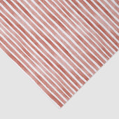 Rood Witte Strepen Kerstmis Tissuepapier (Detail)