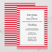 Rood/witte strepen omwoeld kaart (Voorkant / Achterkant)